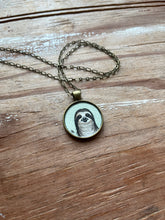 Load image into Gallery viewer, Sloth Necklace, Original Hand Painted Pendant