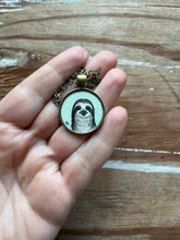 Load image into Gallery viewer, Sloth Necklace, Original Hand Painted Pendant
