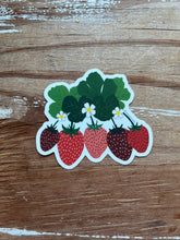 Load image into Gallery viewer, Strawberries Print Sticker, Vinyl Sticker, 3 inch, FREE SHIPPING