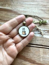 Load image into Gallery viewer, Cats Love Boxes Necklace, Original Watercolor Hand Painted Pendant Necklace - Kitty Cat Friends, Gifts for Cat Lovers
