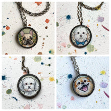 Load image into Gallery viewer, Custom Hand Painted Watercolor Necklace of Your Choice