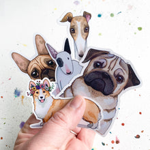 Load image into Gallery viewer, Greyhound Dog Vinyl Stickers, 3 inch, Doggos Sticker, FREE SHIPPING