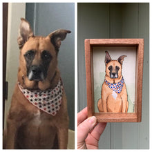 Load image into Gallery viewer, Reserved for Kristin- CUSTOM Original Watercolor Box Painting, Pet Portrait or Other Custom Order