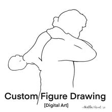 Load image into Gallery viewer, Custom Figure Drawing, Digital Minimalist Art - Print Your Own
