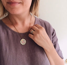 Load image into Gallery viewer, Narwhal Love - Original Hand Painted Necklace, Cute &amp; Funny Narwhal Illustration