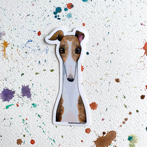 Greyhound Dog Vinyl Stickers, 3 inch, Doggos Sticker, FREE SHIPPING