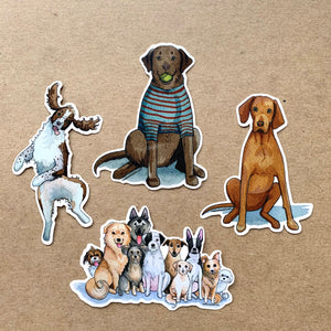 Vizsla Dog Love Vinyl Stickers, 3 inch, Doggos Sticker, FREE SHIPPING