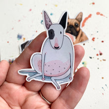 Load image into Gallery viewer, Bull Terrier Dog Vinyl Stickers, 3 inch, Doggos Sticker, FREE SHIPPING