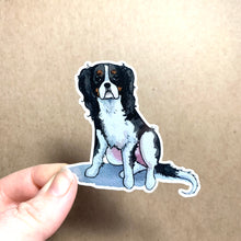 Load image into Gallery viewer, King Charles Spaniel Dog Vinyl Stickers, 3 inch, Doggos Sticker, FREE SHIPPING