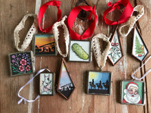 Load image into Gallery viewer, Custom Hand Painted Ornament, Original Watercolor Painting